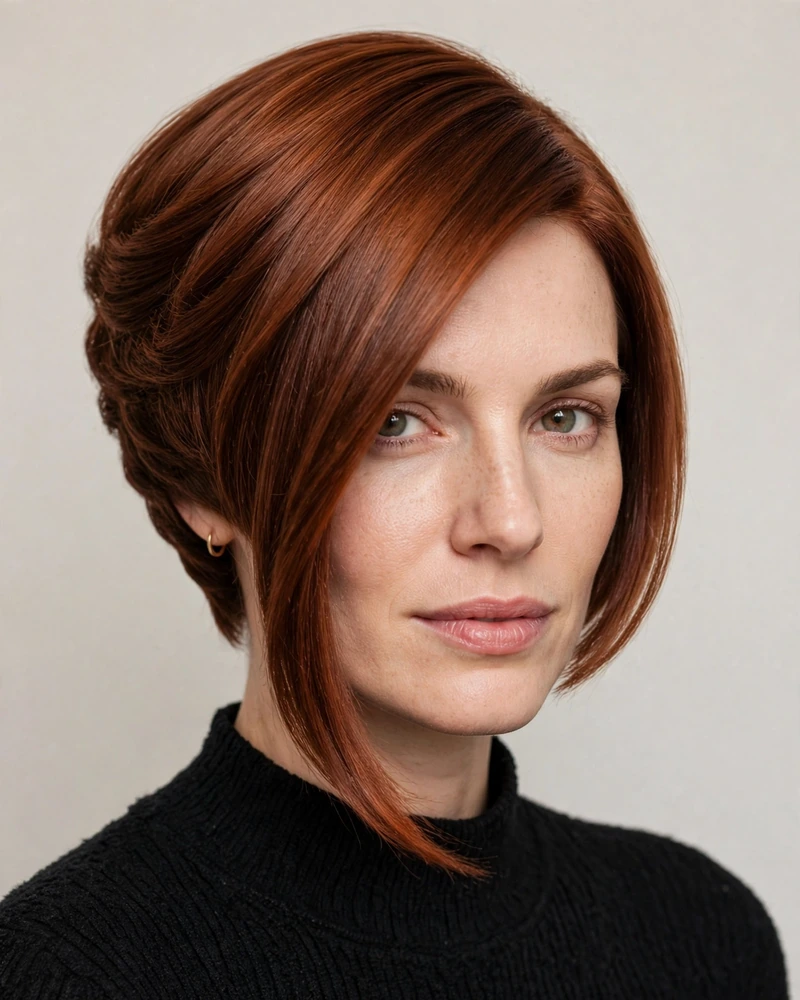 Angled Stacked Bob - 20 Stacked Bob Haircut Ideas for a Chic New Look Today