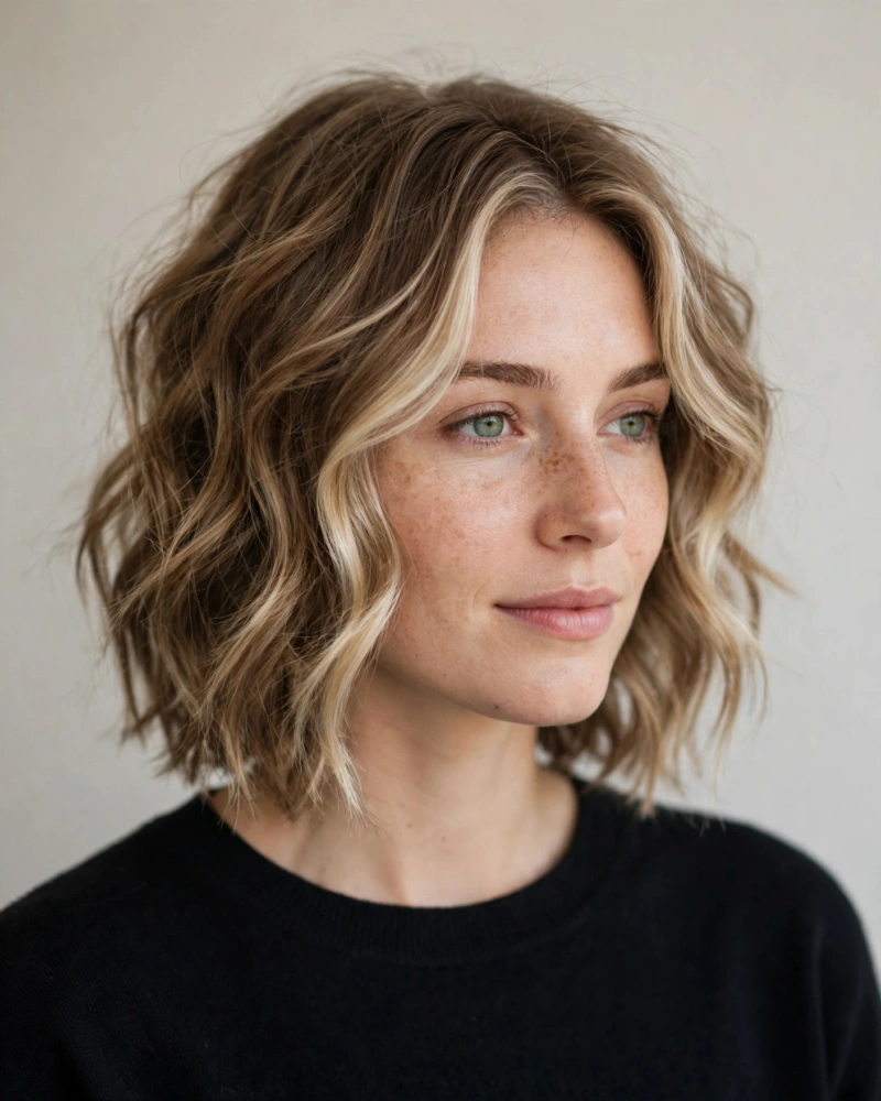 Beige Money Piece on Light Brunette Hair - 18 Brunette Balayage With Money Piece Ideas to Try