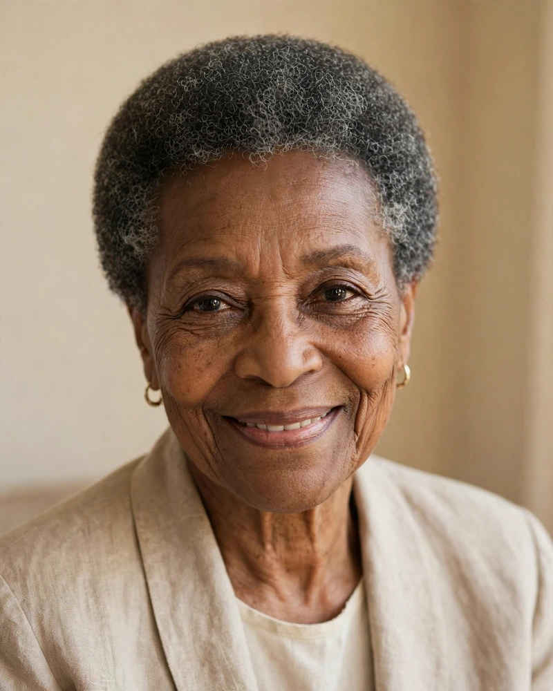 Classic TWA (Teeny Weeny Afro) with a Clean Shape - 17 Hairstyles for Black Women Over 70 to Try Today