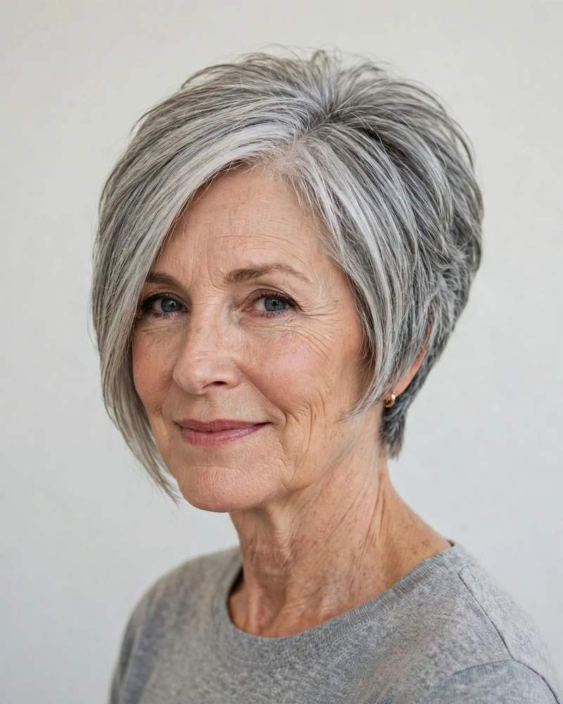 Classic Wedge Cut - 22 Short Hairstyles for Women Over 50 to Try Today
