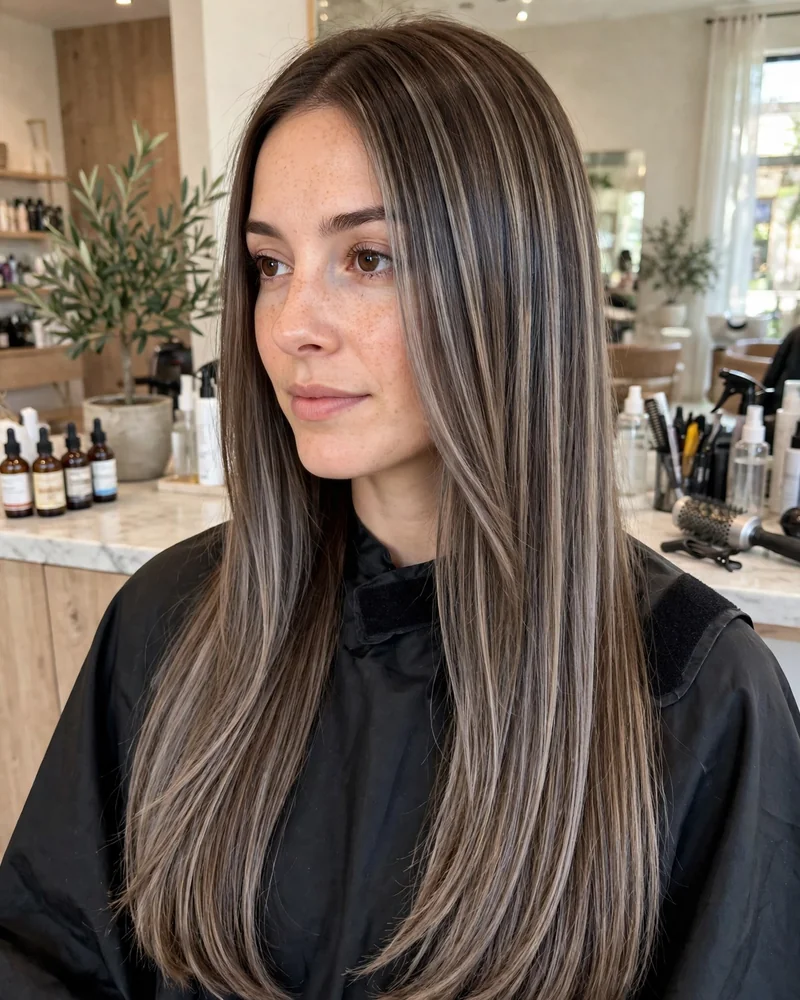 Cool Ash Brown Balayage - 19 Tone on Tone Balayage Ideas for Brunettes to Try