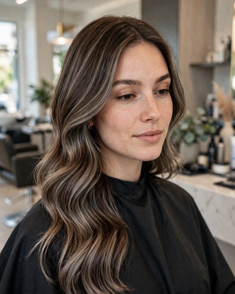 Cool Tone Brown Balayage - 19 Tone on Tone Balayage Ideas for Brunettes to Try