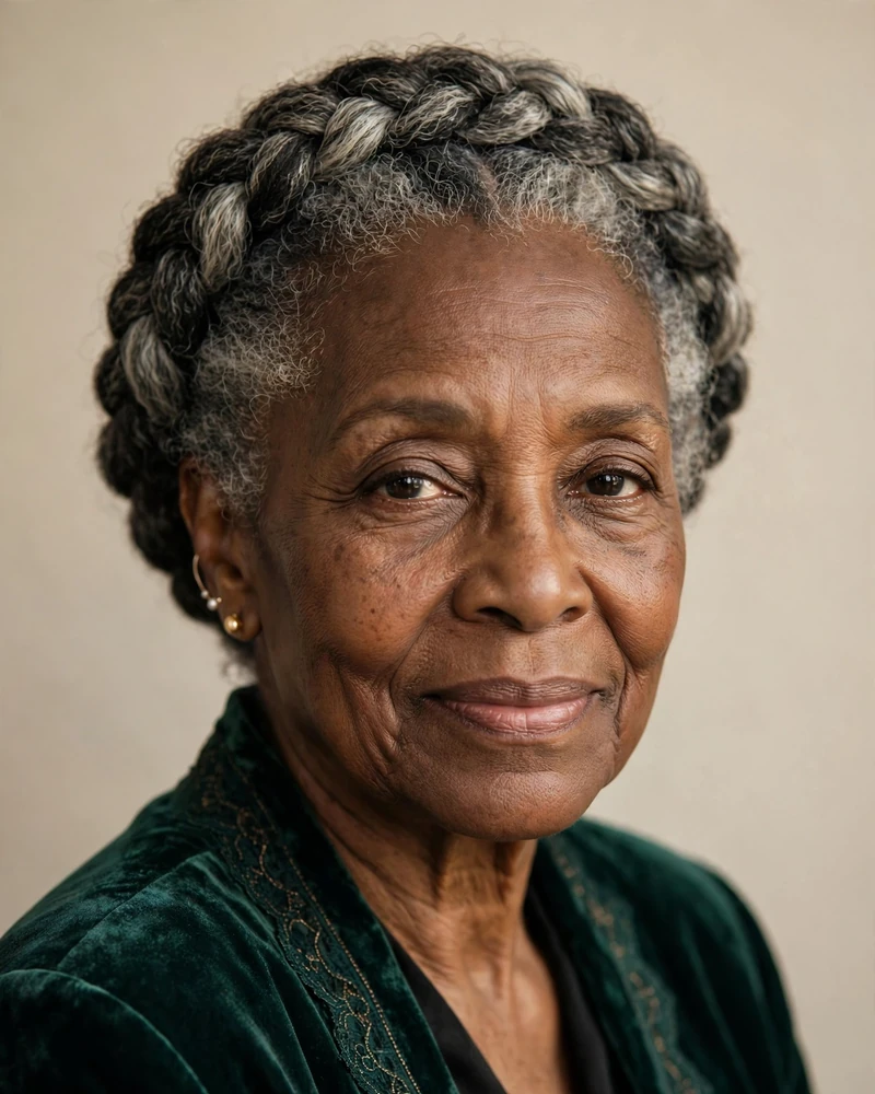 Crown Braid Updo for Special Days - 17 Hairstyles for Black Women Over 70 to Try Today