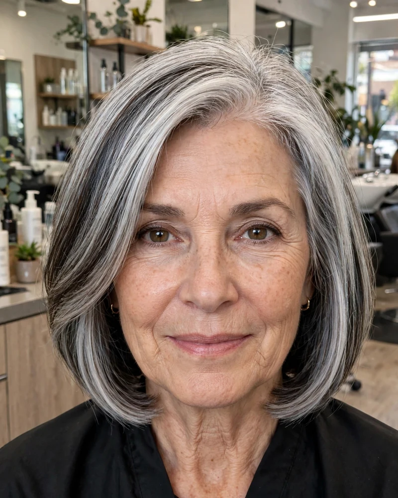 Dimensional Silver with Subtle Lowlights - 21 Hairstyles for Women Over 60 With Thin Fine Hair