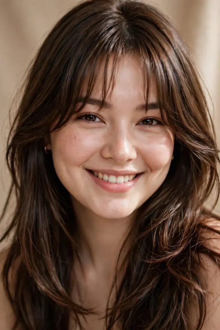 21 Bangs Hairstyles for Round Faces to Flatter You