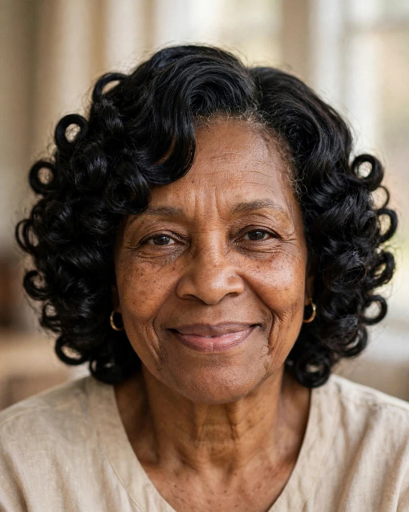 Flexi-Rod Wash-and-Go Curls - 14 Wash and Go Hairstyles for Older Black Women to Try