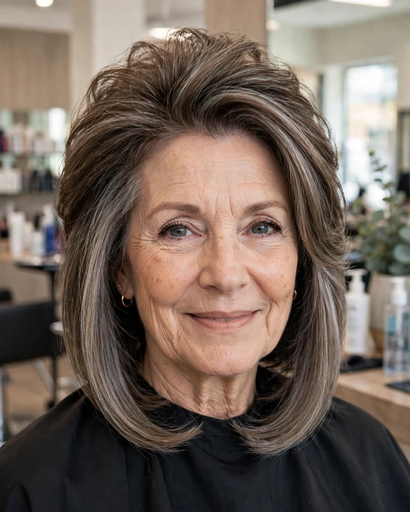 Graduated Bob with Crown Lift - 21 Hairstyles for Women Over 60 With Thin Fine Hair