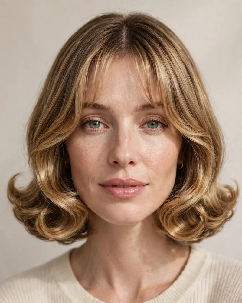 Italian Bob with Wispy Curtain Bangs - 20 Haircuts for Thin Fine Hair With Bangs to Try Now