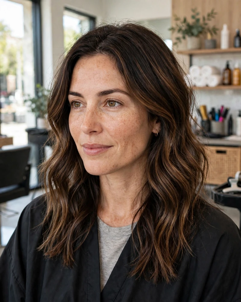 Lived-In Brunette Balayage with a Soft Grow-Out - 19 Tone on Tone Balayage Ideas for Brunettes to Try