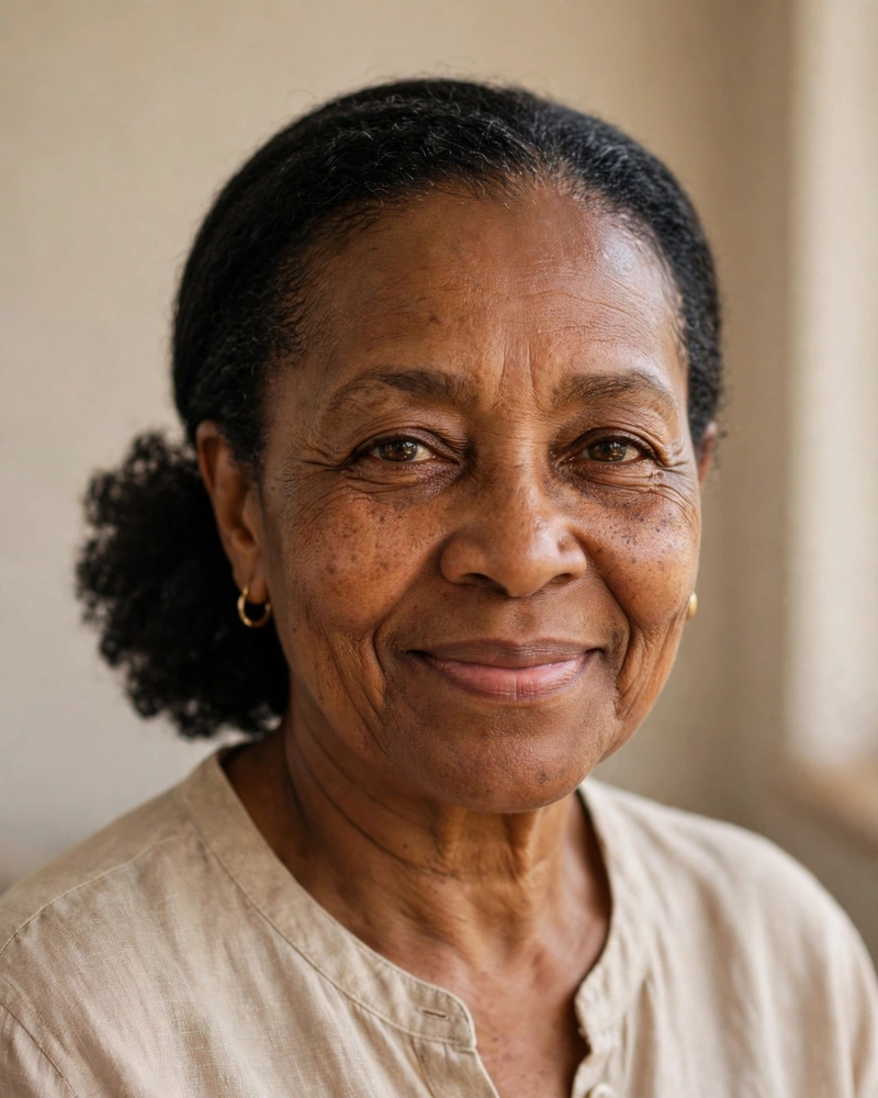 Low Coily Puff - 14 Wash and Go Hairstyles for Older Black Women to Try