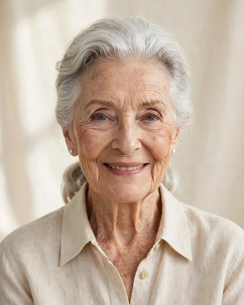 Low Ponytail with Soft Volume - 18 Hairstyles for Women Over 80 That Feel Fresh Today