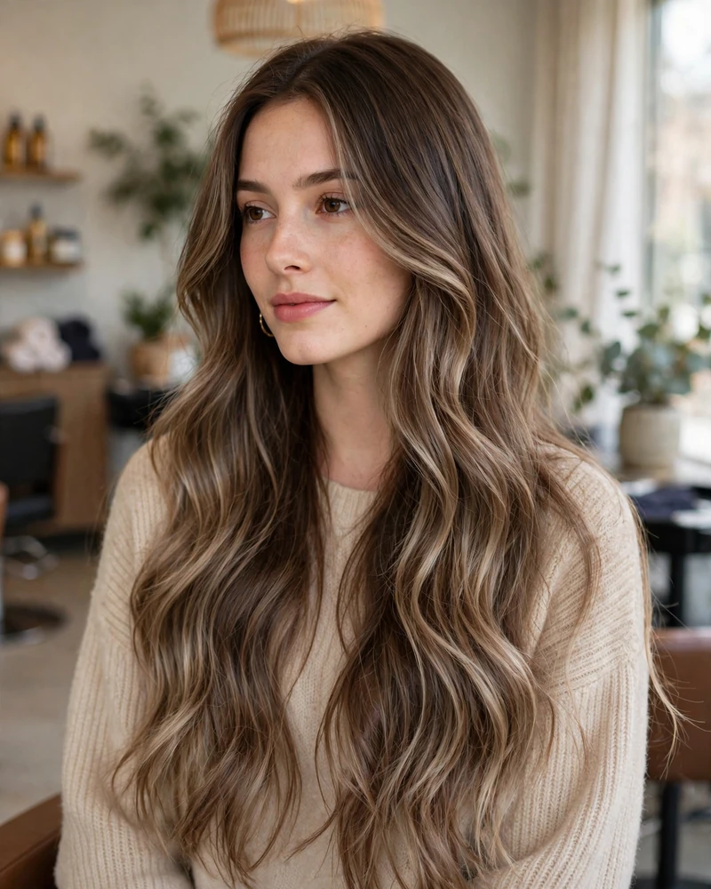 Milk Tea Brunette Balayage - 19 Tone on Tone Balayage Ideas for Brunettes to Try