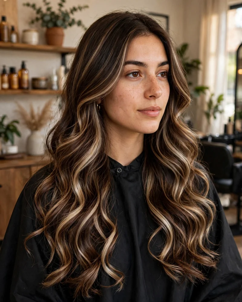 Mocha Brown Balayage on Brunette Hair - 19 Tone on Tone Balayage Ideas for Brunettes to Try