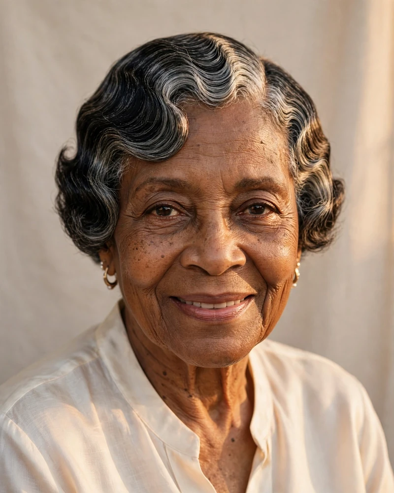 Modern Finger Waves on Short Hair - 17 Hairstyles for Black Women Over 70 to Try Today