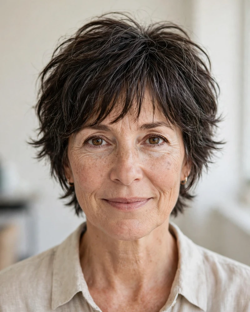 Modern Shag with Wispy Fringe - 22 Short Hairstyles for Women Over 50 to Try Today