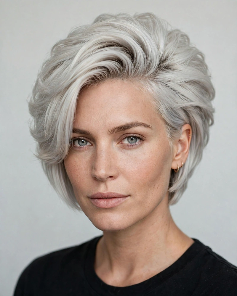 Platinum Blonde Stacked Bob - 20 Stacked Bob Haircut Ideas for a Chic New Look Today