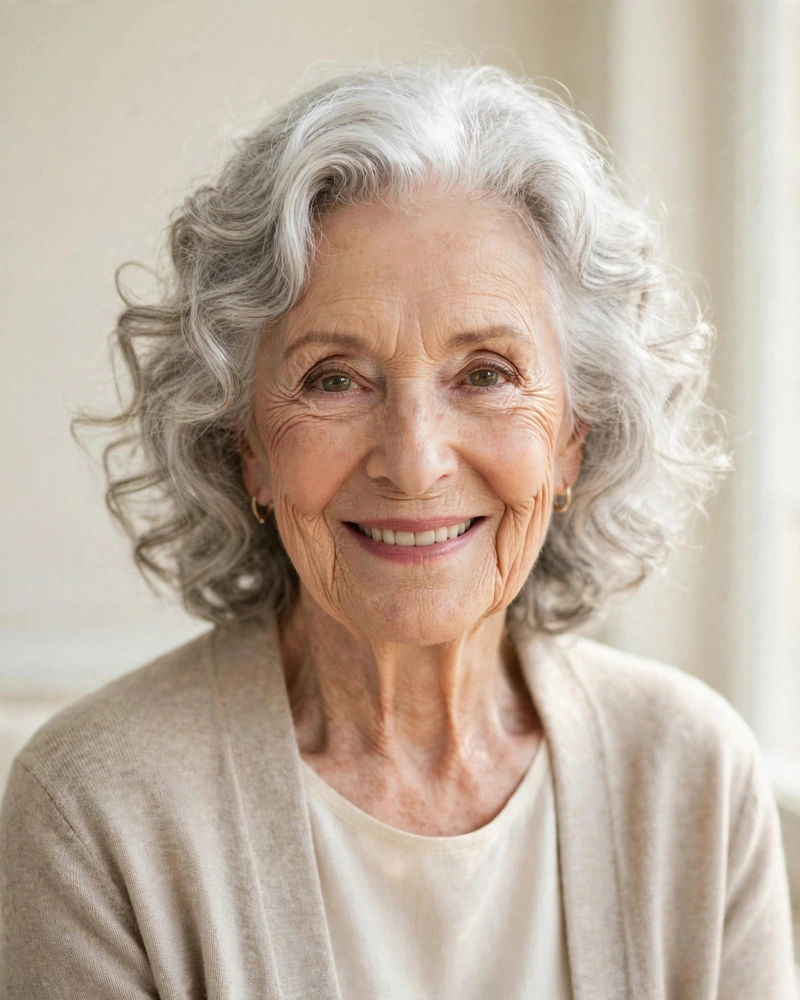 Soft Perm Curls with a Modern Feel - 18 Hairstyles for Women Over 80 That Feel Fresh Today