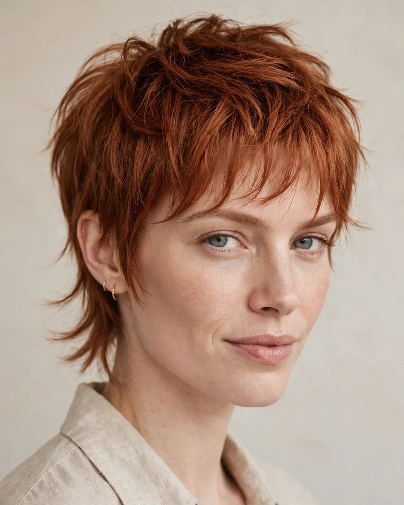Soft Pixie Mullet with Wispy Bangs - 20 Haircuts for Thin Fine Hair With Bangs to Try Now