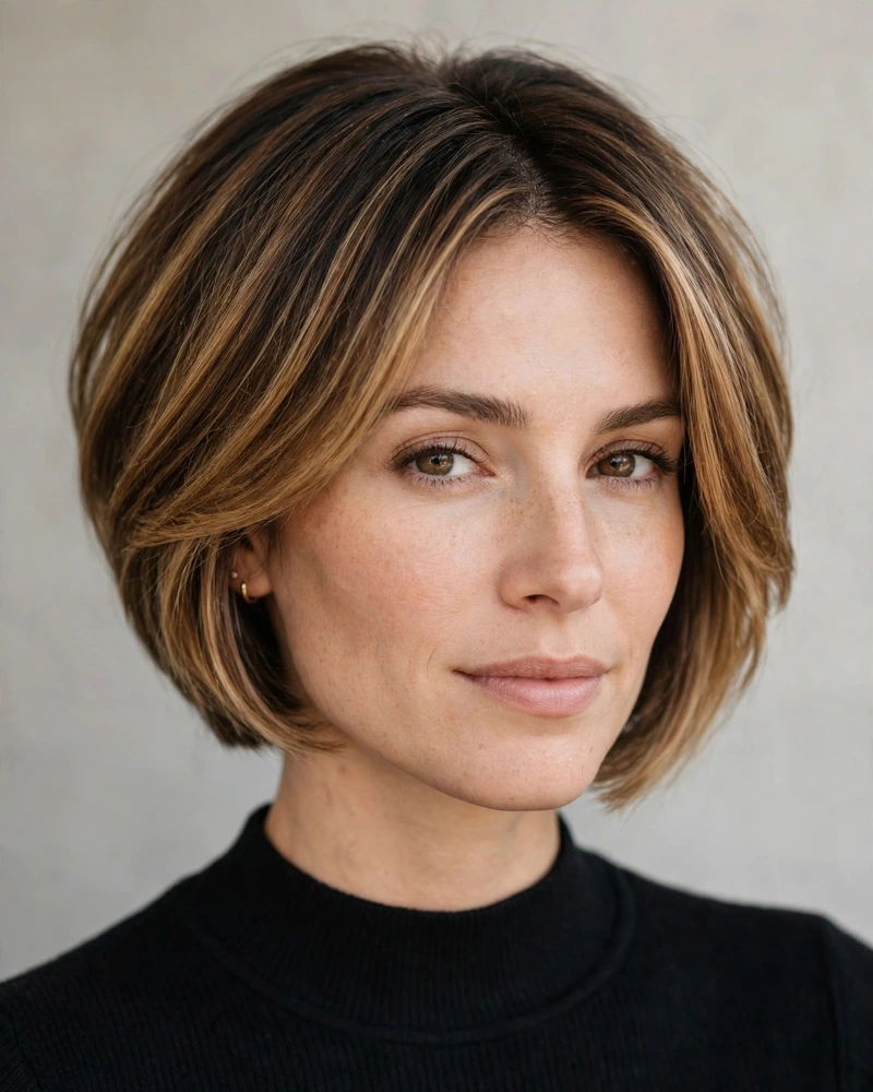 Stacked Bob with Balayage - 20 Stacked Bob Haircut Ideas for a Chic New Look Today