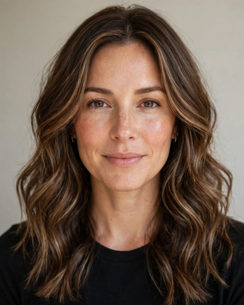 Subtle Money Piece Balayage for a Natural Glow - 18 Brunette Balayage With Money Piece Ideas to Try