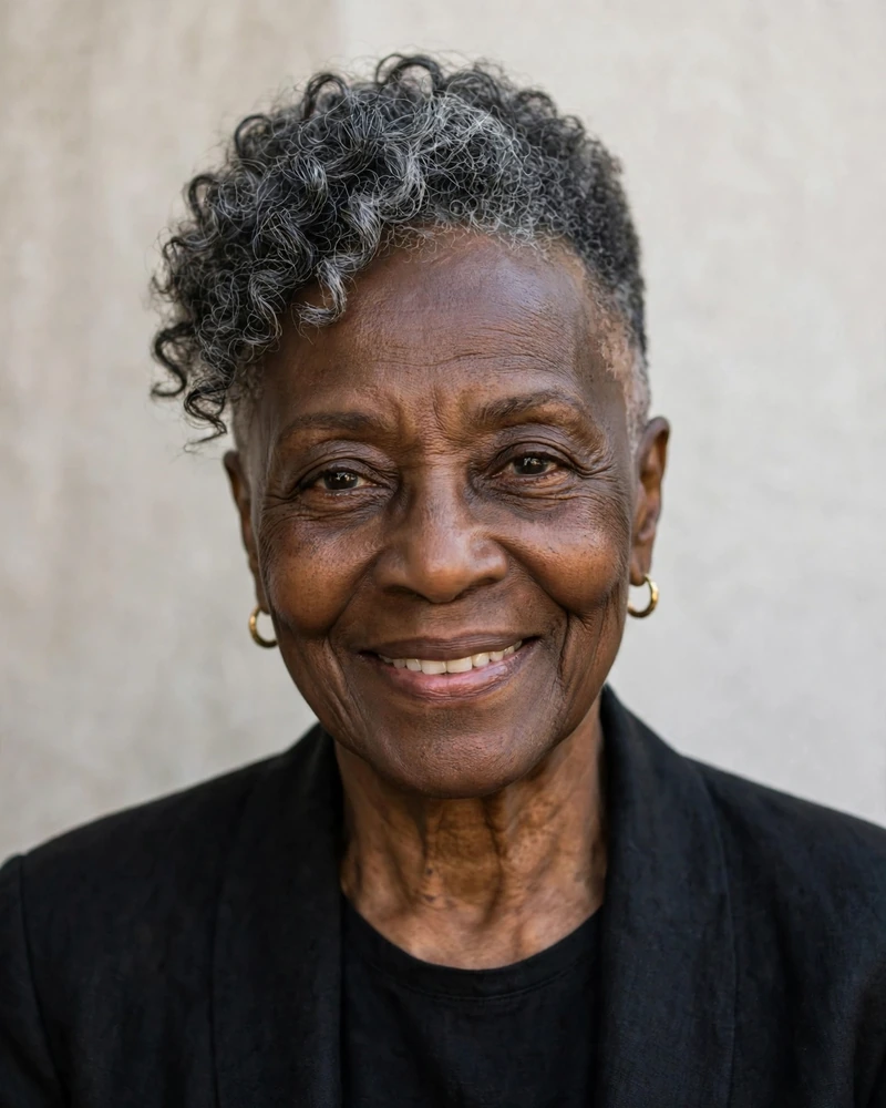Tapered Natural Cut with a Curly Top - 17 Hairstyles for Black Women Over 70 to Try Today