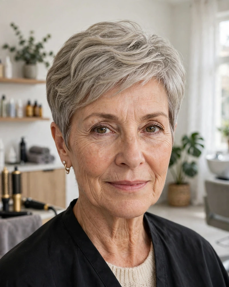 Tapered Pixie with Soft Layers - 21 Hairstyles for Women Over 60 With Thin Fine Hair