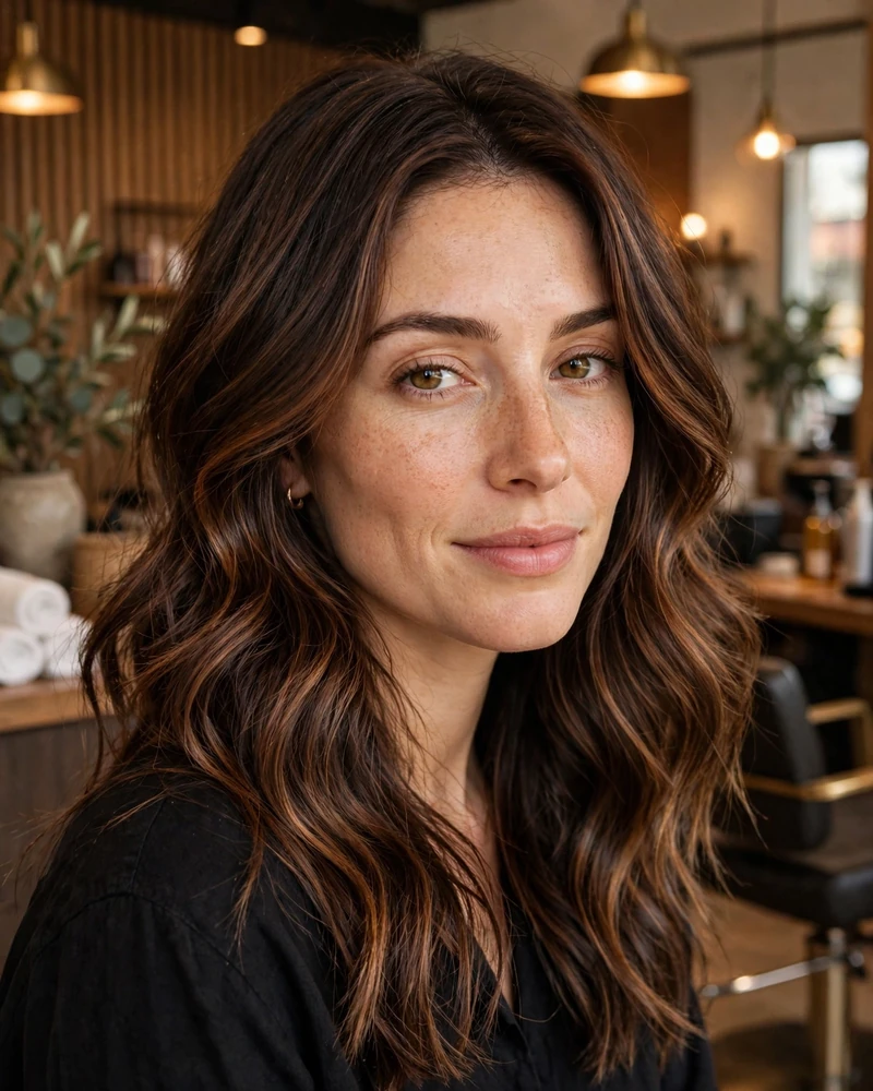 Toasted Cocoa Balayage - 19 Tone on Tone Balayage Ideas for Brunettes to Try