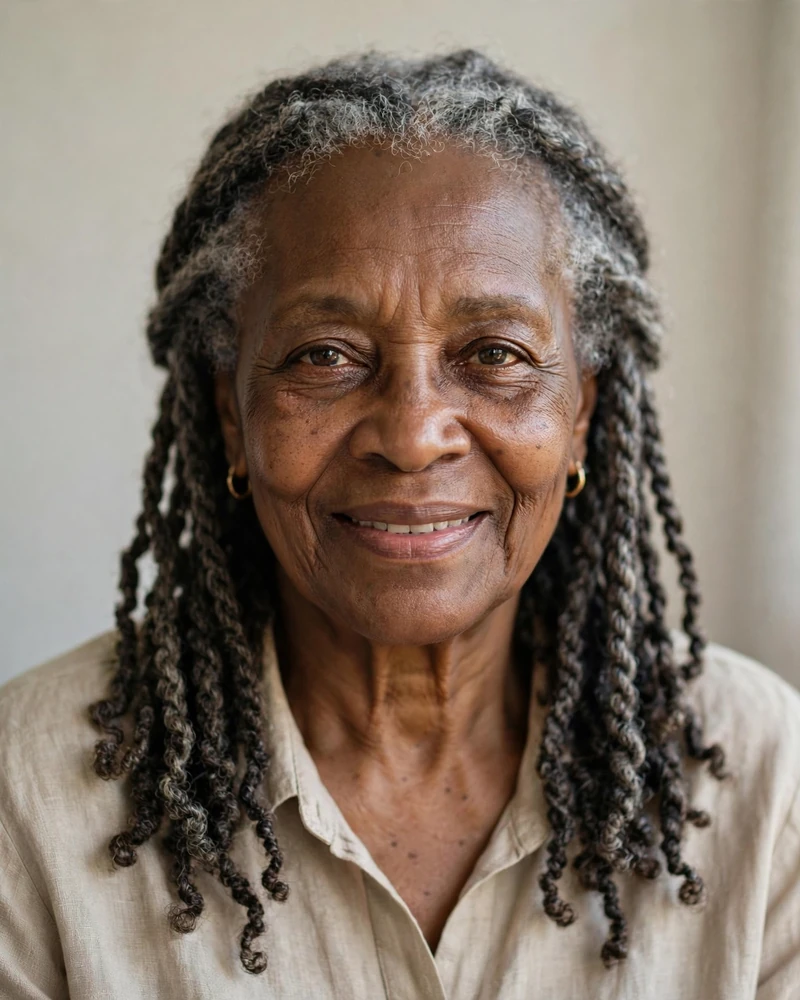 Gentle Two-Strand Twists - 17 Hairstyles for Black Women Over 70 to Try Today