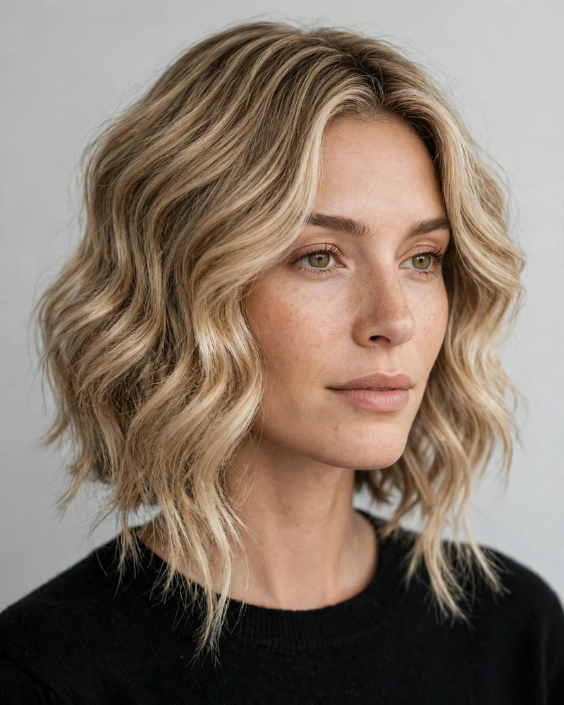 Wavy Stacked Bob - 20 Stacked Bob Haircut Ideas for a Chic New Look Today